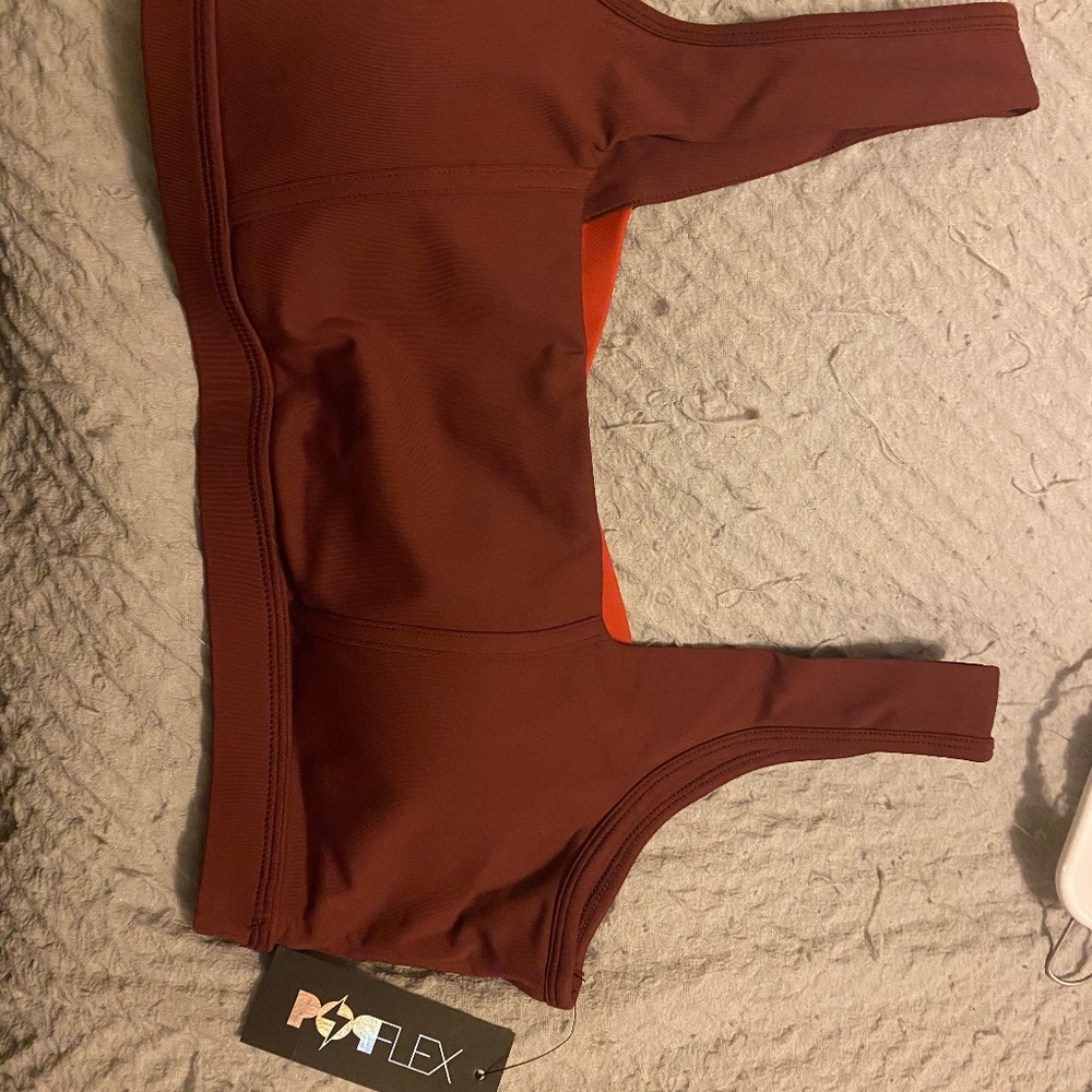 Popflex Active Corset Crop Top Sports Bra